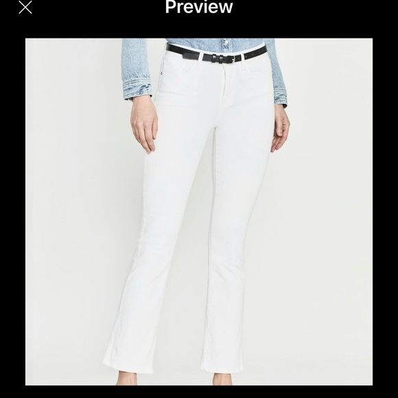 NWOT FRAME Le Crop Mini Boot
in Blanc - Picture 1 of 4